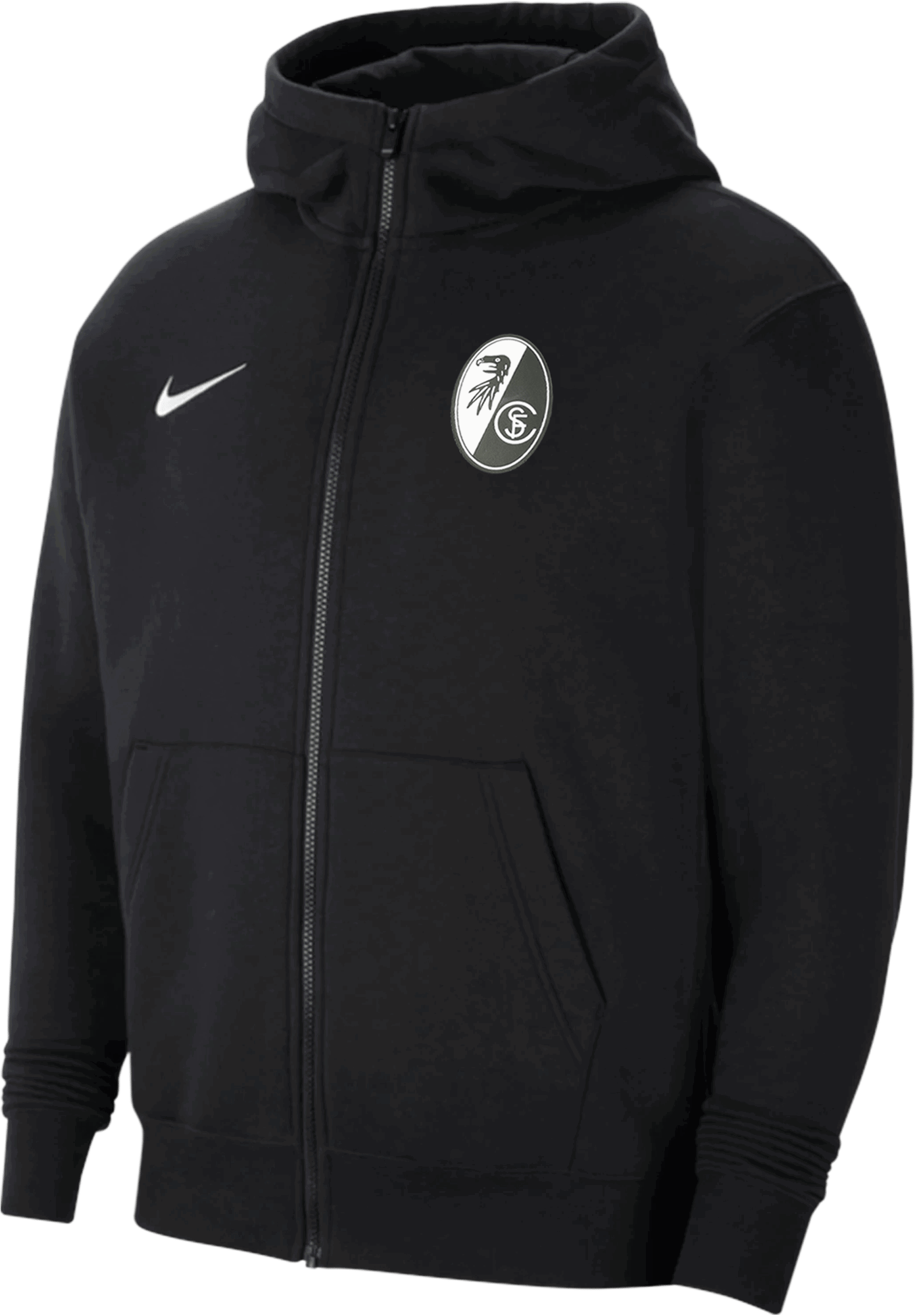 Суитчър Nike SC Freiburg Fleece Hooded Jacket Черно | 5scfcw6891-nocode, 1
