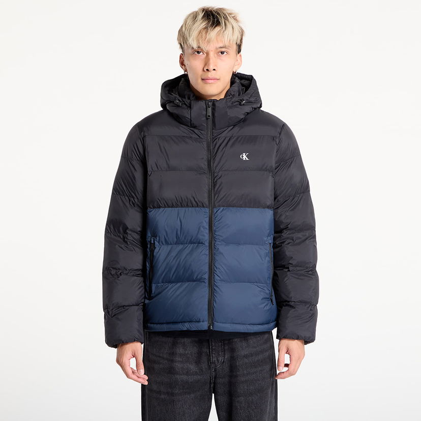 Пухо яке CALVIN KLEIN Calvin Klein Jeans Ls Nylon Color Block Jacket Черно | LV04RD527G UB1