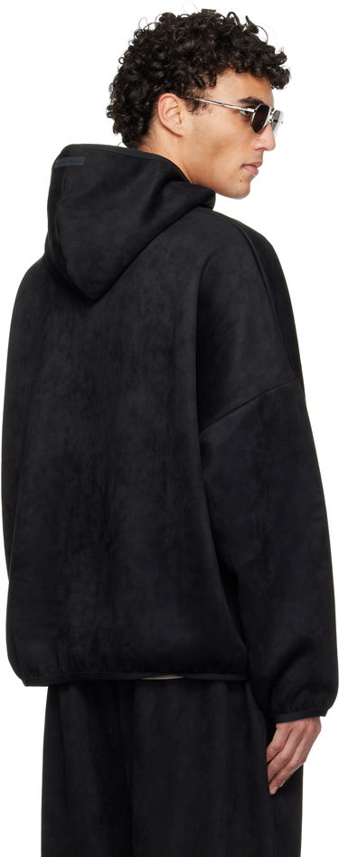 Суитчър Fear of God Fear of God ESSENTIALS Holiday Faux-Suede Fleece Modern Hoodie Черно | 192HO256941F, 2