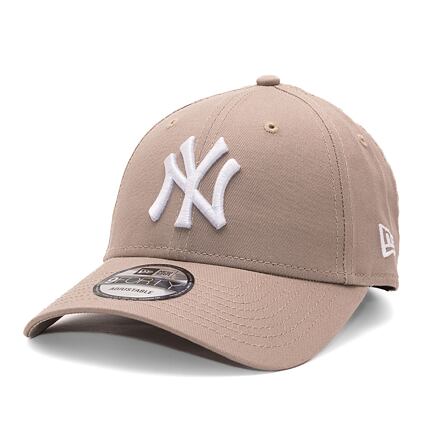 Шапка с козирка New Era 9FORTY MLB Nos League Essential New York Yankees - Ash Brown / White One Size Бежово | 60471457