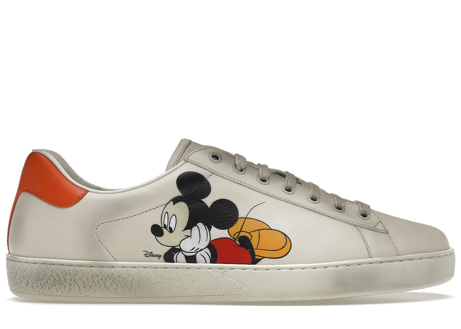 Кецове и обувки Gucci Ace x Disney Ivory Бежово | 603697 AYO70 9591, 0