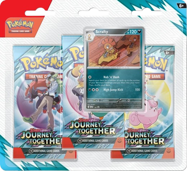 Колекционерско Pokémon Trading Card Game Journey Together Booster Blister 3-Pack Многоцветен | JOURTRI, 1