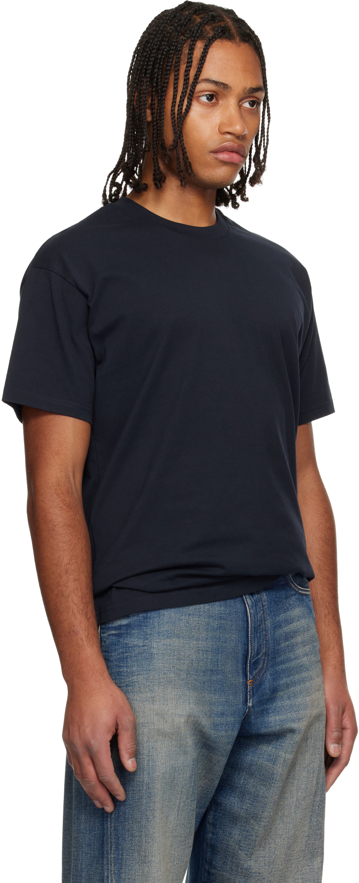 Тениска Givenchy Cotton 'Givenchy Stamp' Crewneck T-shirt Тъмно синьо | BM71NK3YRJ499, 1