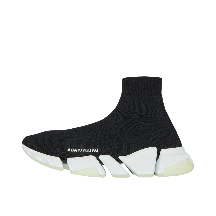 Кецове и обувки Balenciaga Speed 2.0 Glow in the Dark Черно | 654020W2DB81098