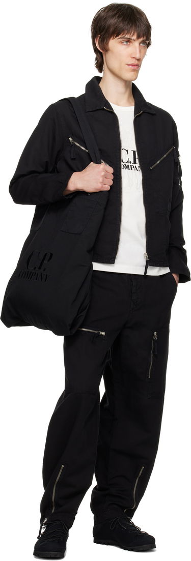 Голяма пазарска чанта C.P. Company Twill Left Hand Logo Tote Bag Черно | 18CMAC054A-110305G, 3