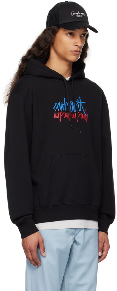 Суитчър Carhartt WIP Stereo Script Black Hoodie Черно | I033624, 1