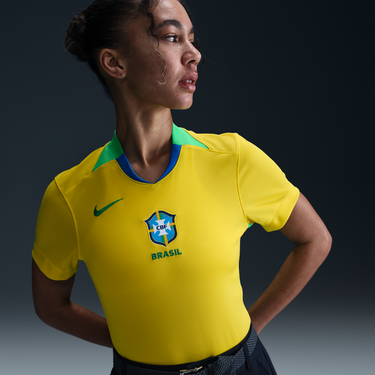 Фланелка Nike Brazil Stadium 2025 Dri-FIT Replica Jersey Жълто | FZ9125-718, 0
