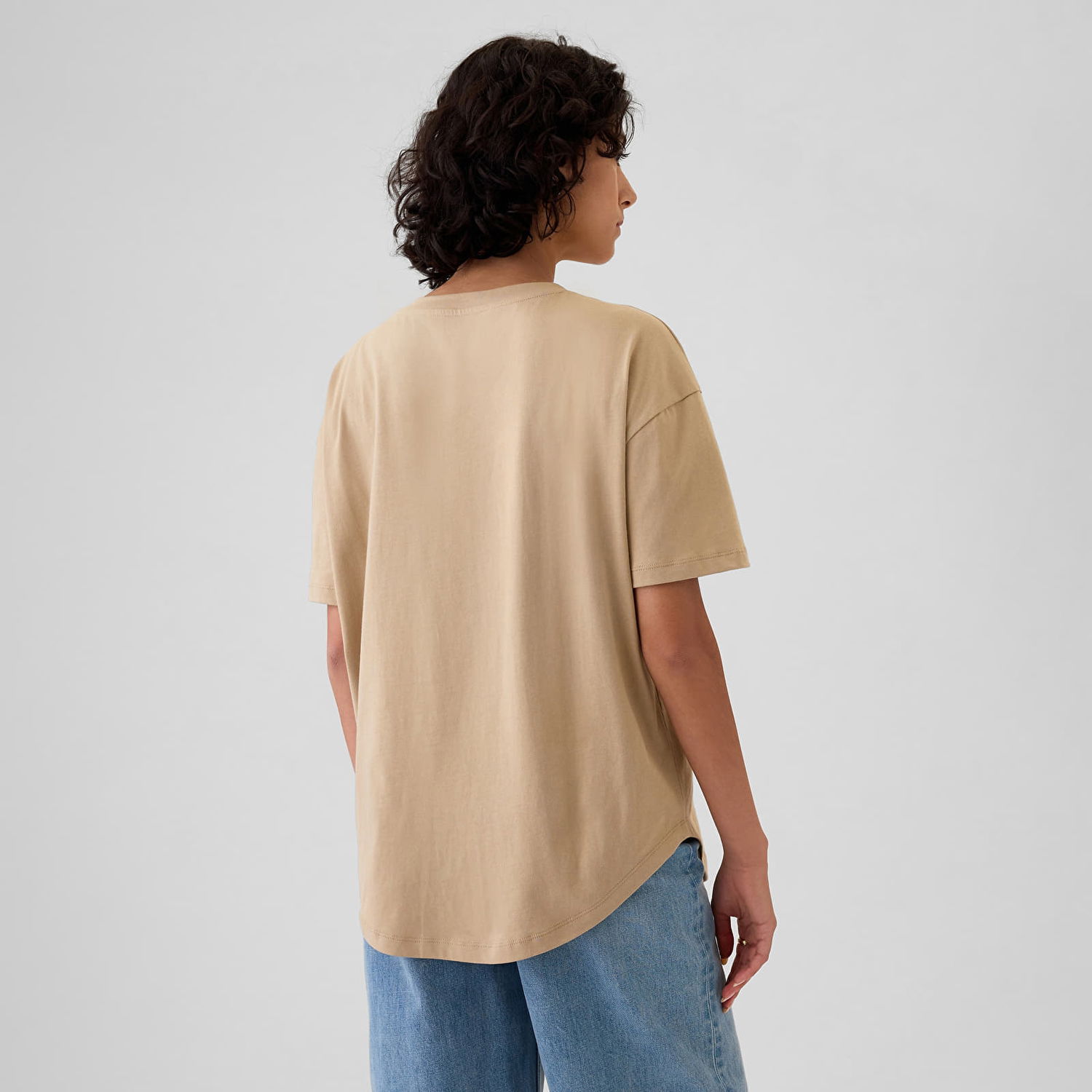Тениска GAP T-shirt Shortsleeve Logo Tee Khaki M Бежово | 500012-04, 1