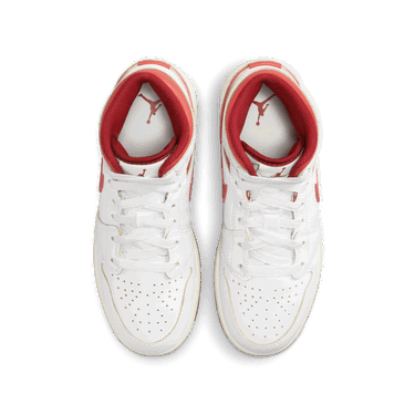 Кецове и обувки Jordan Air Jordan 1 Mid SE "White Dune Red" GS Бяло | FJ3464-160, 4