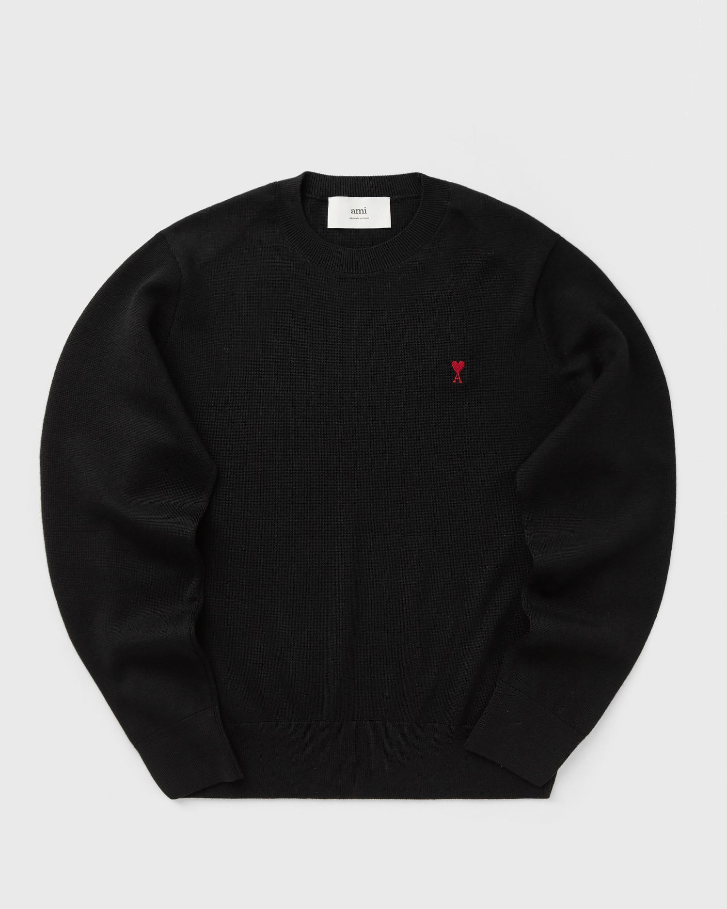 Пуловер AMI AMI De Coeur Crewneck Sweater Черно | HKS826.001-009, 1