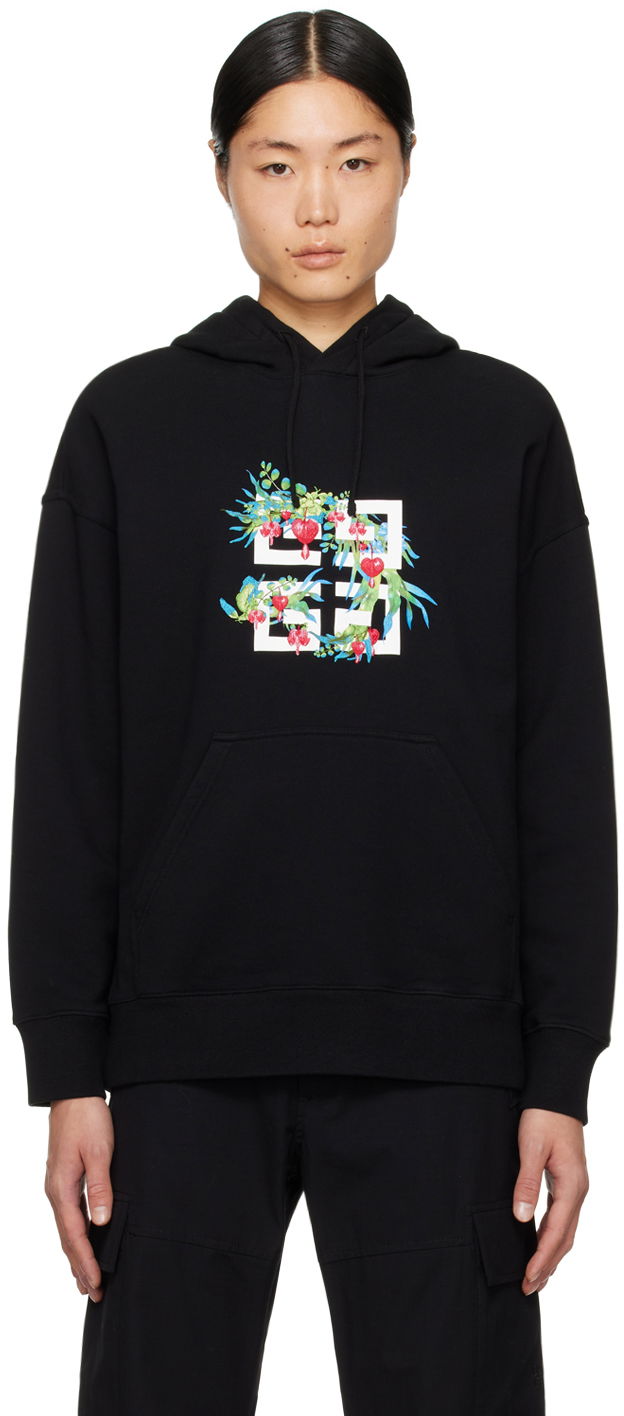 Суитчър Givenchy Embroidered Hoodie Черно | BMJ0HC3YJX001, 0