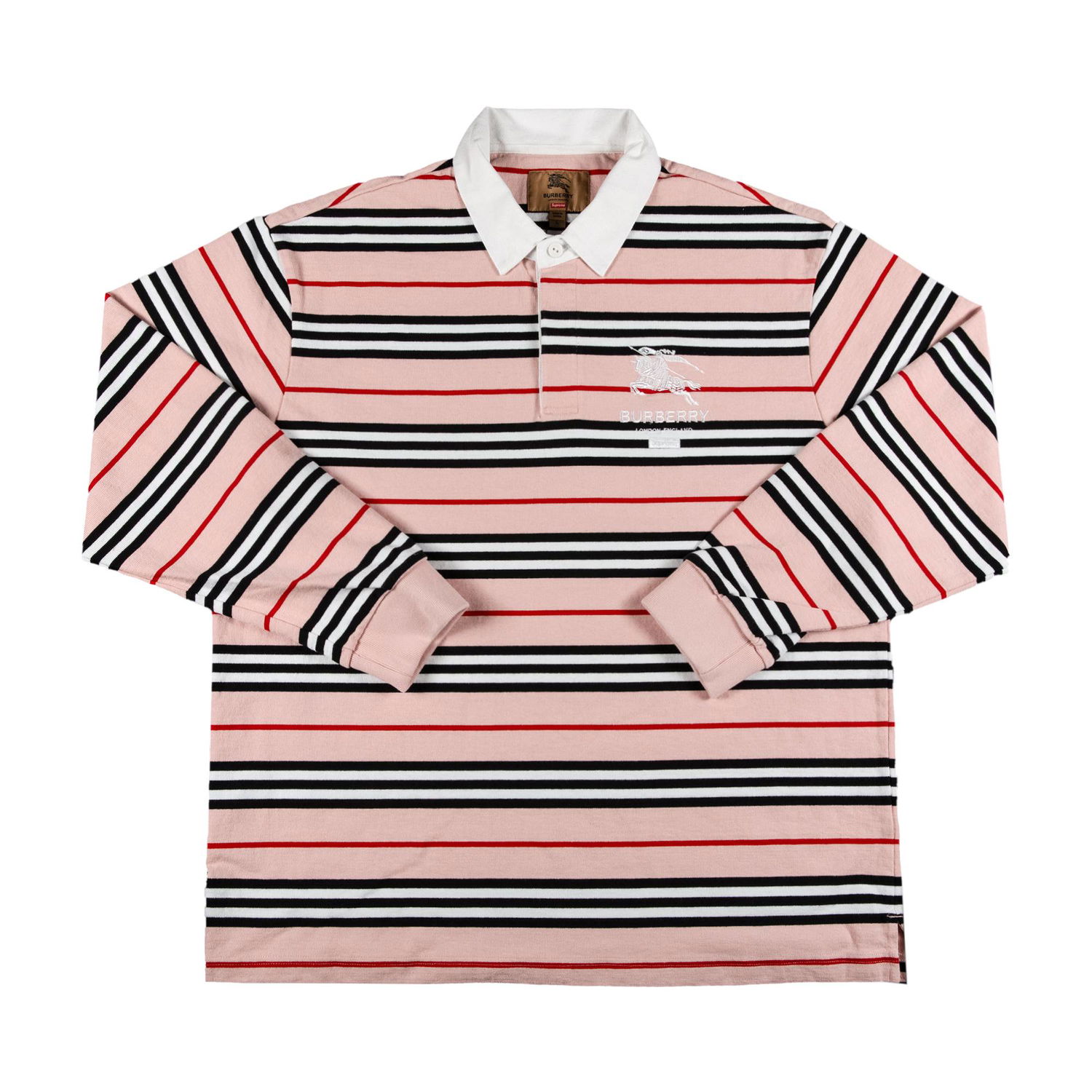 Поло тениска Supreme Burberry x Rugby Розово | SS22KN12 PINK, 1