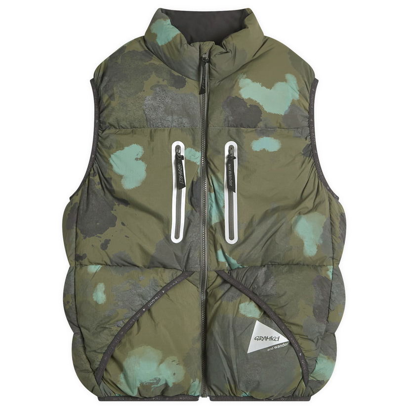 Жилетка GRAMICCI And Wander x Down Vest Зелено | GUJ4-F3001-M-CAMO