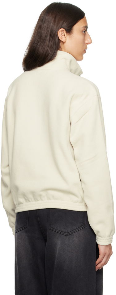 Суитчър We11done Pony Fleece Half-Zip Sweatshirt Бяло | WD-TS3-23-893-U-WH, 2