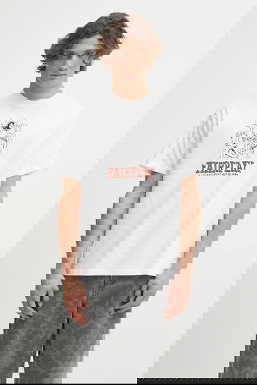 Тениска Carhartt WIP Short-Sleeve Fairplay Graphic T-Shirt Бяло | I035433.02XX, 0