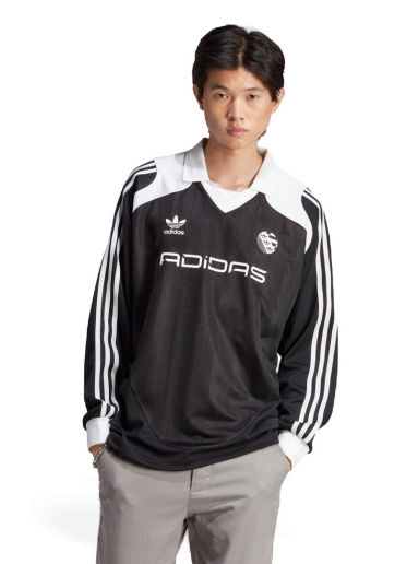 Фланелка adidas Originals Oversized Long Sleeve Jersey Черно | IW3642
