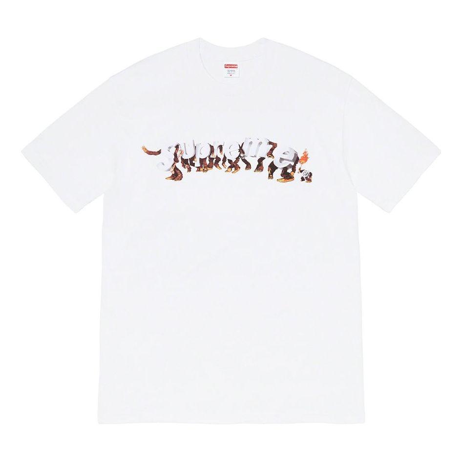 Тениска Supreme Apes Logo Graphic T-Shirt Бяло | SUP-SS21-633, 0