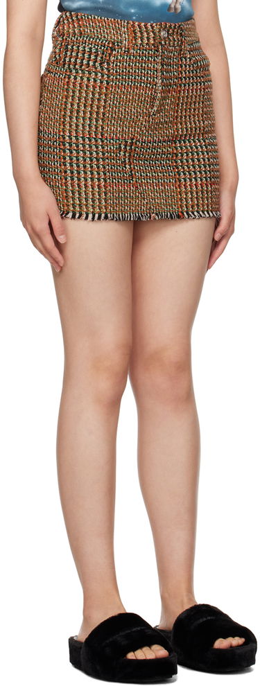 Пола Stella McCartney Stella McCartney Check Miniskirt Кафяво | 6300593CJ301, 1