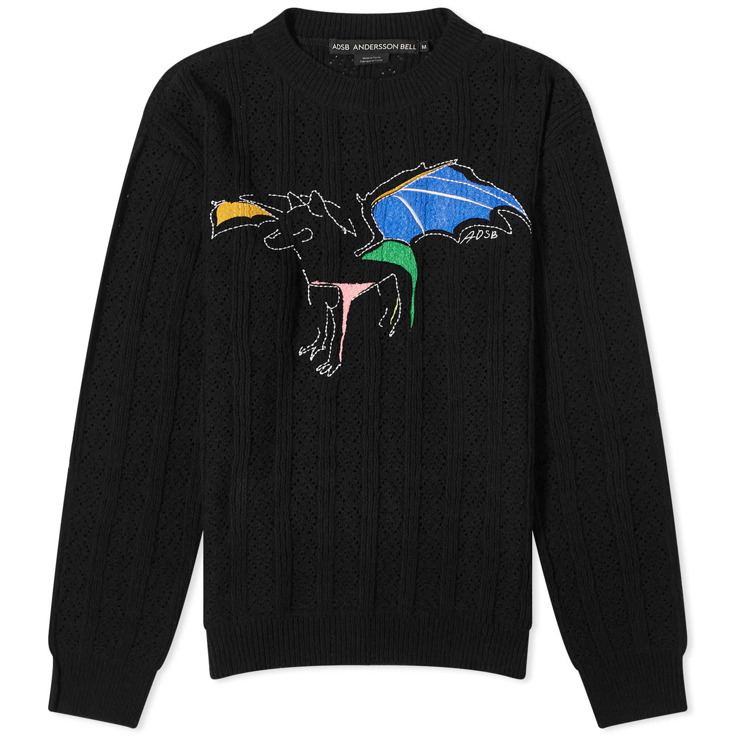 Пуловер Andersson Bell Dragon Summer Crew Neck Sweater Черно | ATB1041U-BLACK, 0