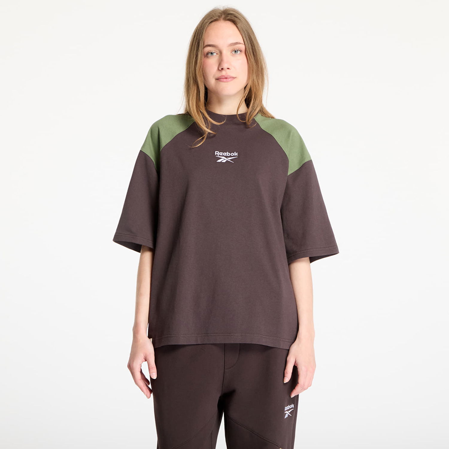 Тениска Reebok Cotton Shortsleeve T-Shirt Кафяво | RMAA00GC99JER0016054, 1
