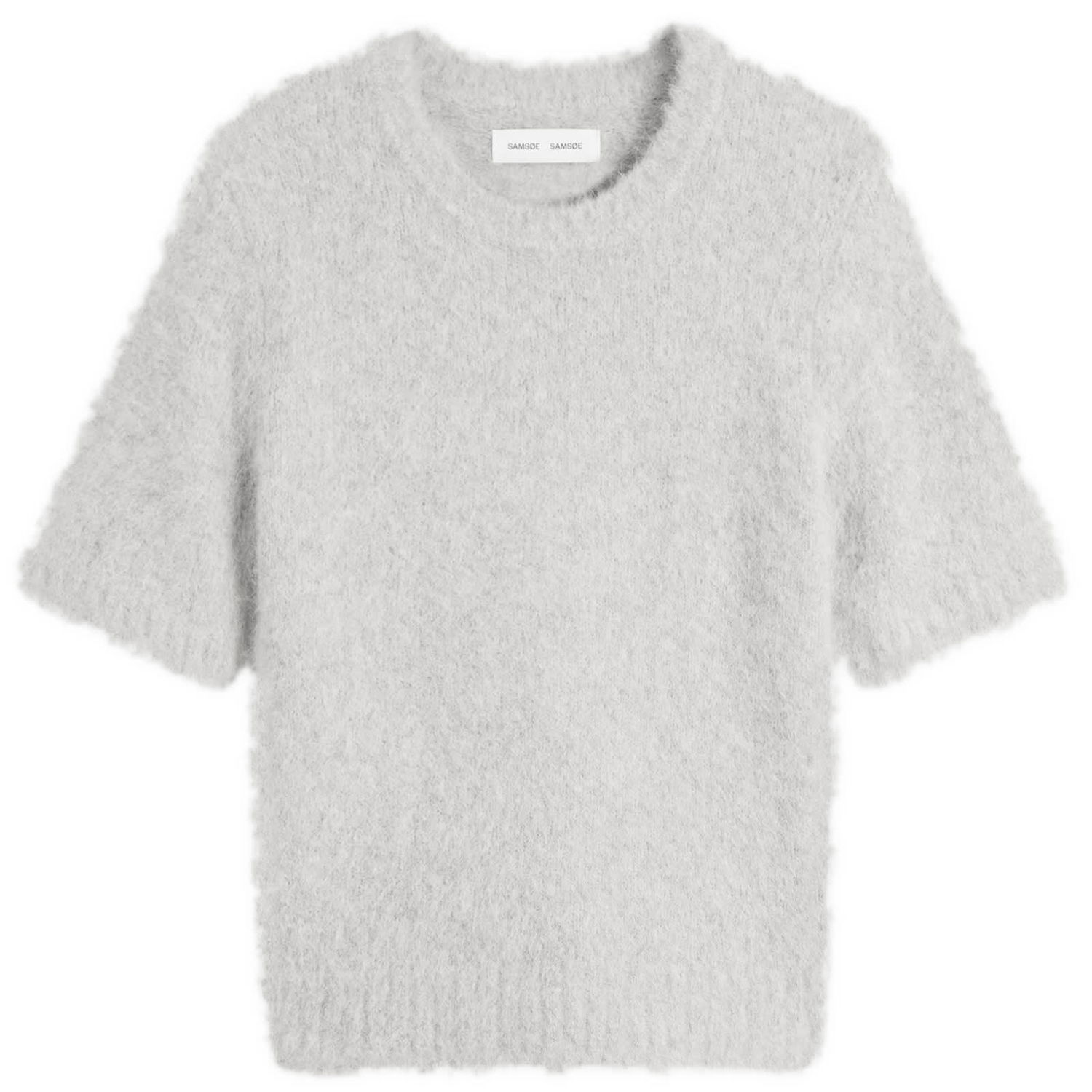 Съкратен топ Samsoe Samsoe Samsøe Samsøe Sajeanne Knit Top Сиво | F24400073-CLR000657, 0