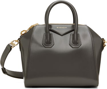 Голяма пазарска чанта Givenchy Mini Antigona Leather Shoulder Bag Сиво | BB50TNB13A025, 0