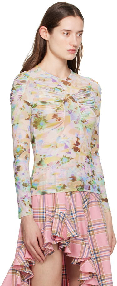 Пуловер Collina Strada Collina Strada Arc Floral Long Sleeve T-Shirt Многоцветен | XX3257, 1