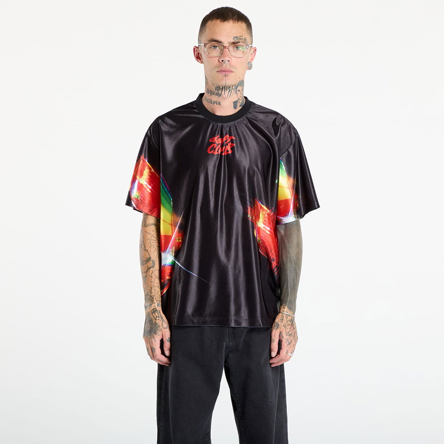 Тениска Pleasures PLEASURES Daft Club Sport Shirt Черно | P25DP002-BLACK, 0