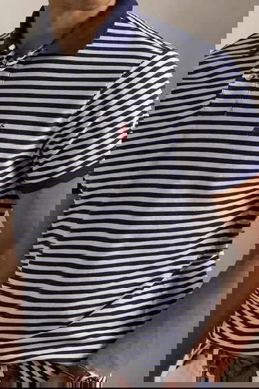 Поло тениска Polo by Ralph Lauren Polo Ralph Lauren Striped Polo Shirt Тъмно синьо | 710956682, 3