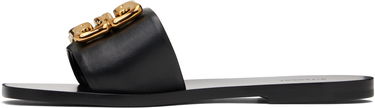Грижа за обувките Givenchy Givenchy 4G Flat Sandals Черно | BE3090E25Q001, 2