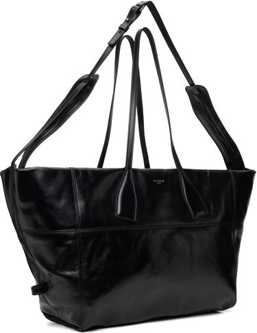 Голяма пазарска чанта Balmain Track Zips Calfskin Tote Bag Черно | FM0FI271LMTE, 1