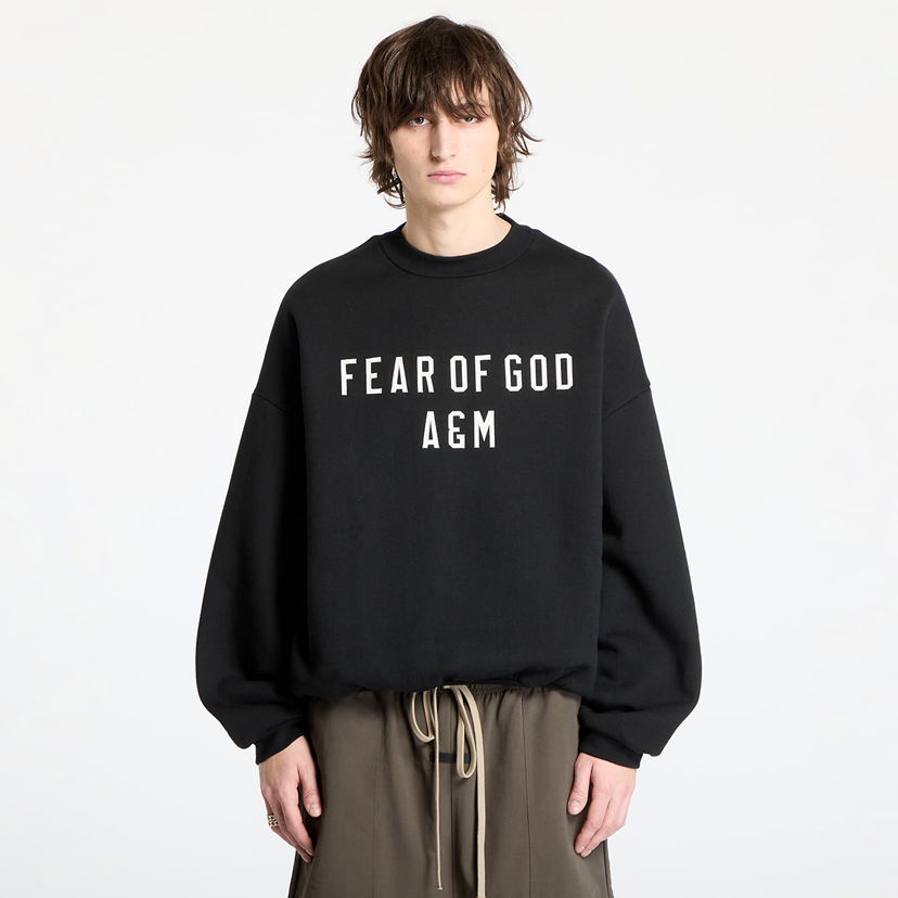 Суитчър Fear of God Heavy Fleece Crewneck Sweatshirt Черно | 192HO246230F-001