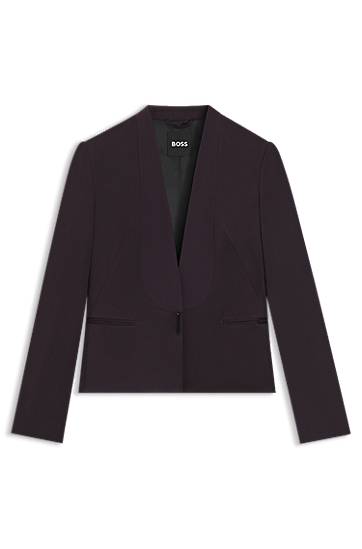 Яке BOSS Regular-fit tuxedo blazer with shawl lapels Лилаво | 50548290
