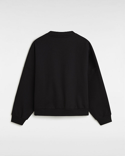 Суитчър Vans Boquet Loose Crew Sweatshirt Черно | VN000KH8BLK, 1