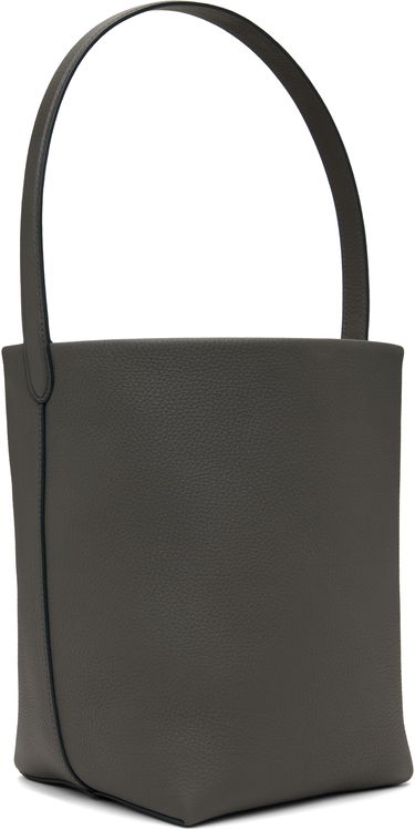 Голяма пазарска чанта The Row Medium Pebbled Leather Tote Bag Кафяво | W1313-L129, 4
