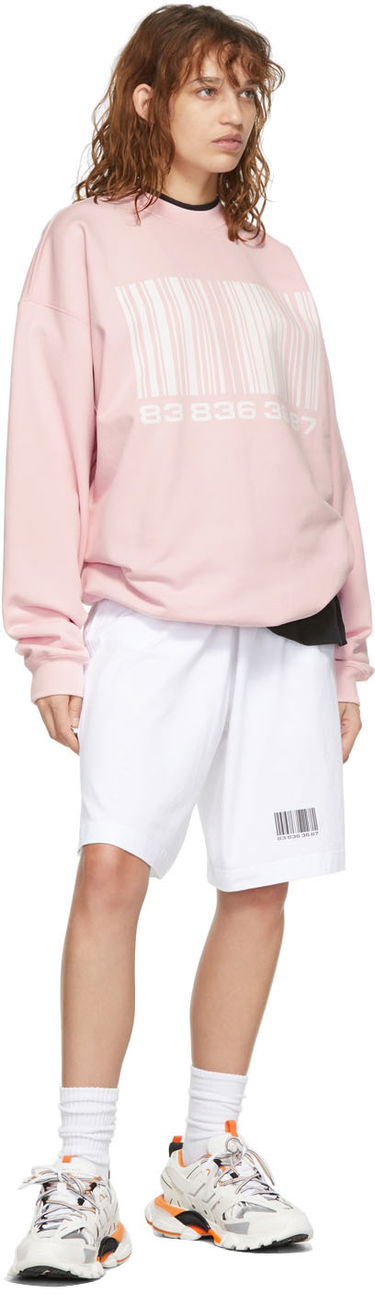 Суитчър VETEMENTS VTMNTS Big Barcode Sweatshirt Розово | VL12TR100P, 3