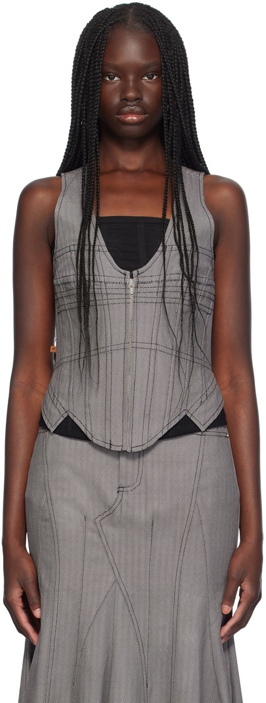 Потник Miaou Miaou Dolly Corset Top Сиво | 7146HBTHYP, 0