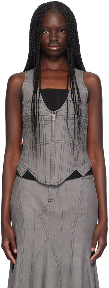 Потник Miaou Miaou Dolly Corset Top Сиво | 7146HBTHYP, 0