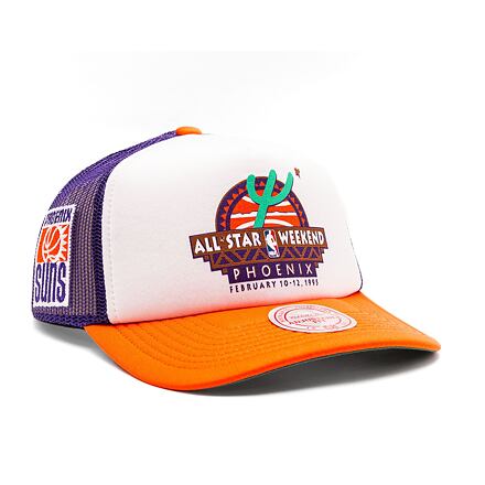 Шапка с козирка Mitchell & Ness NBA Party Time Trucker Snapback Hwc Phoenix Suns White Оранжево
 | HHSS5140-PSUYYPPPWHIT, 0