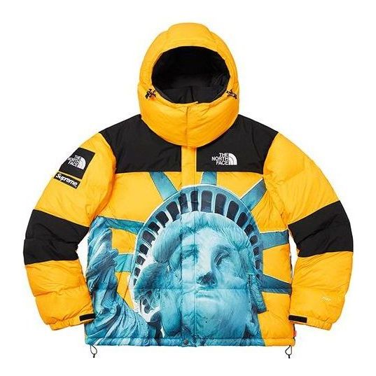 Пухо яке Supreme Supreme x The North Face Statue of Liberty Mountain Jacket Жълто | SUP-FW19-910