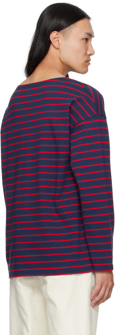 Тениска Valentino Valentino 'Chez Valentino' Print Long Sleeve T-Shirt Тъмно синьо | 7V3MG16RAYJ, 2