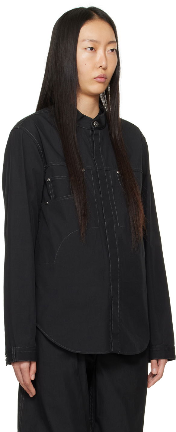 Риза Dion Lee Rivet Denim Jacket Черно | C5040PS24, 1