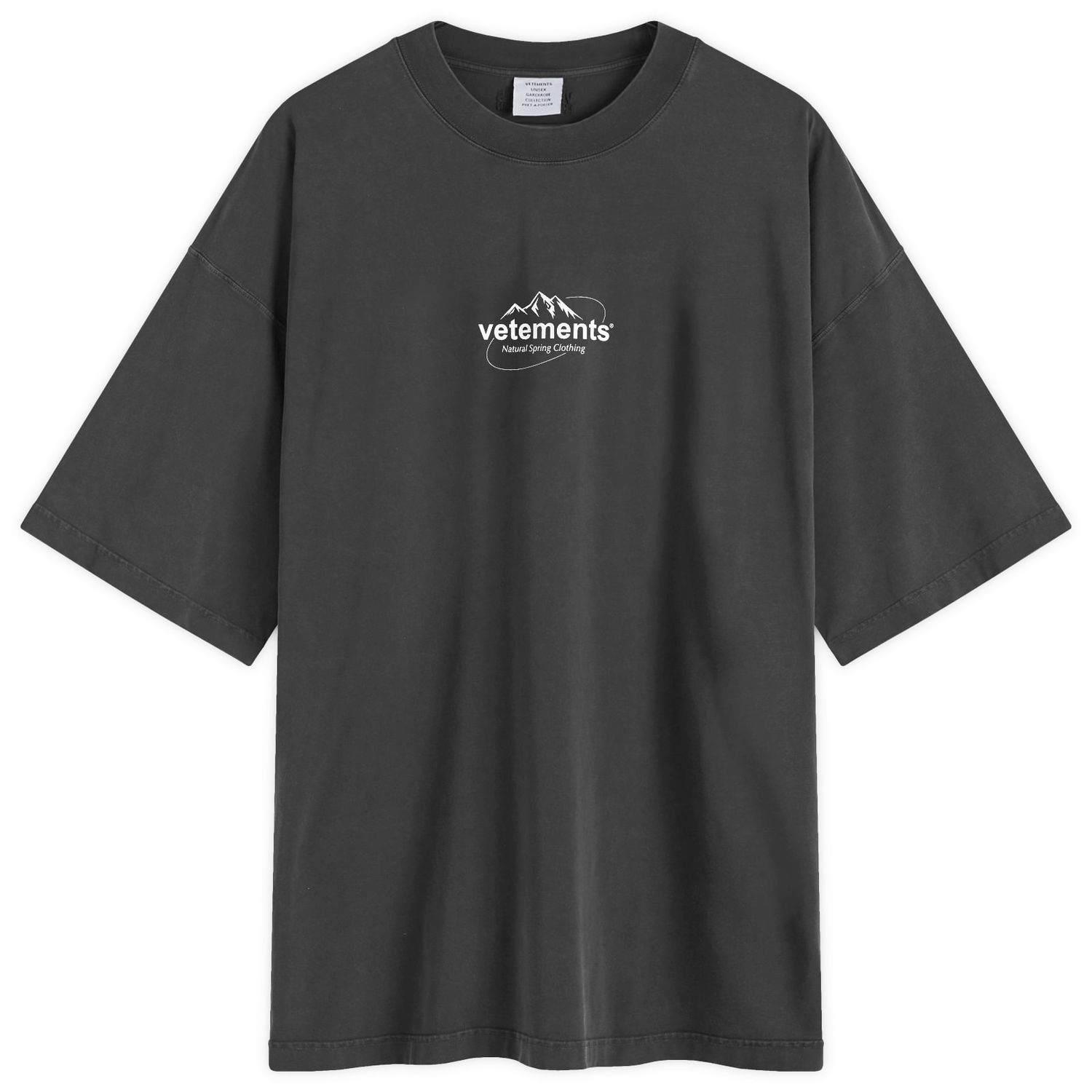 Тениска VETEMENTS Spring Logo T-Shirt Черно | UA65TR680B, 0