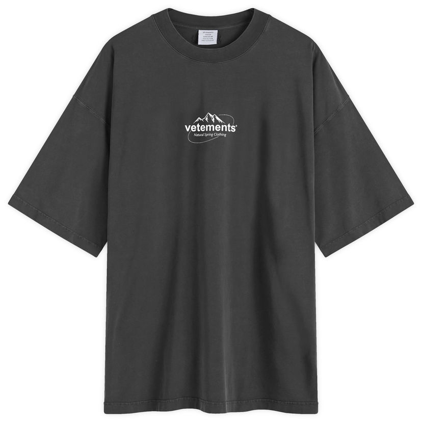 Тениска VETEMENTS Spring Logo T-Shirt Черно | UA65TR680B