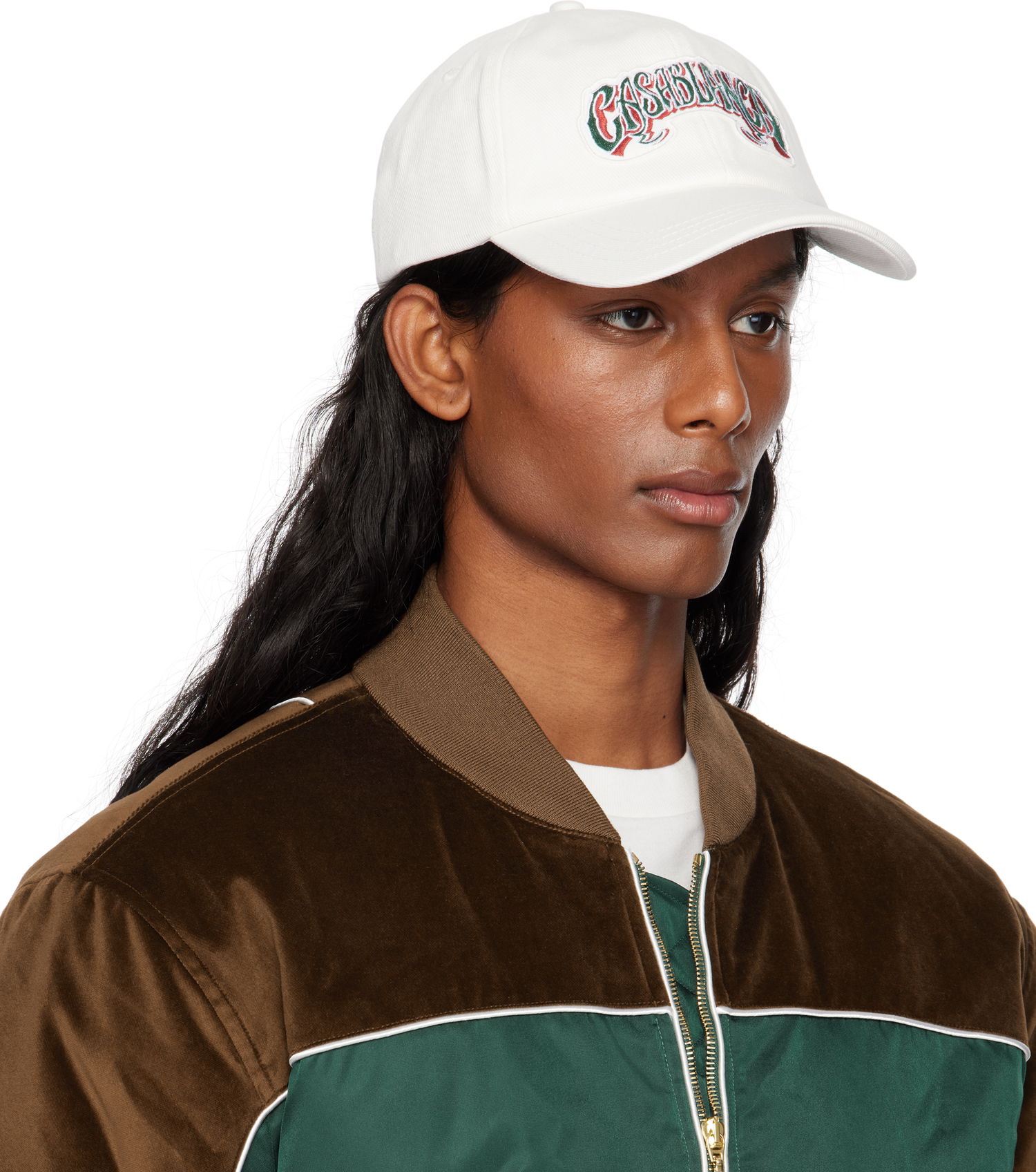 Шапка с козирка Casablanca Casablanca Gothic Logo Patch Cap Бяло | AS25-HAT-002-03, 1