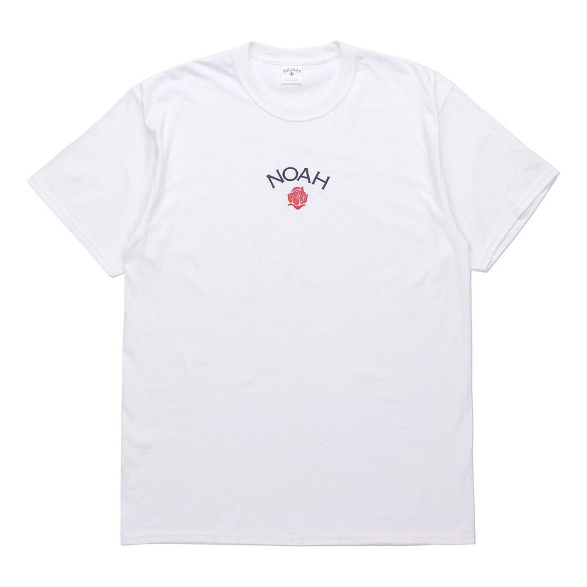 Тениска Noah NOAH Rose Logo Tee Бяло | T27FW20-WHITE