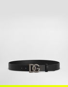 Dolce & Gabbana Leather Belt With Dg Logo