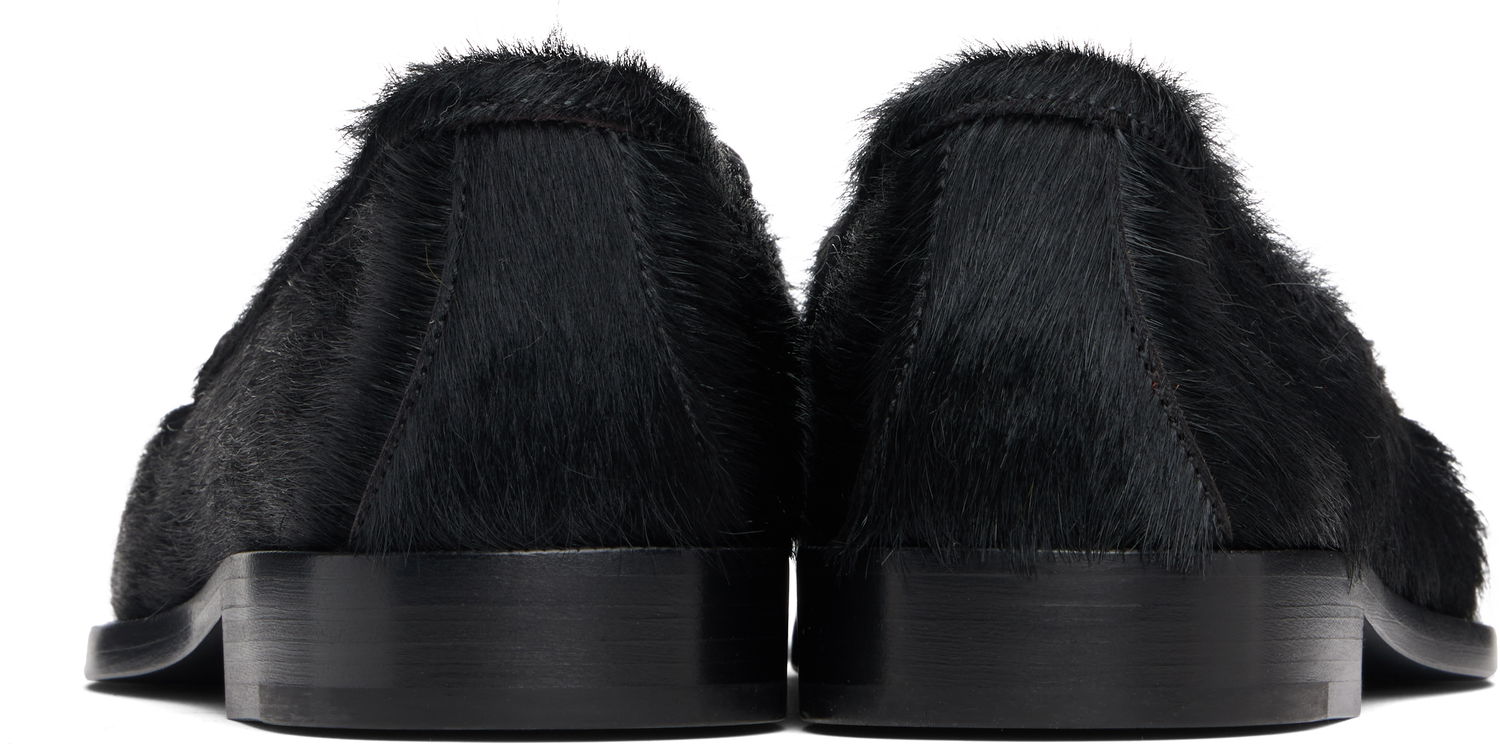 Кецове и обувки Dries Van Noten Dries Van Noten Ponyhair Loafers Черно | 252-021723-301, 1