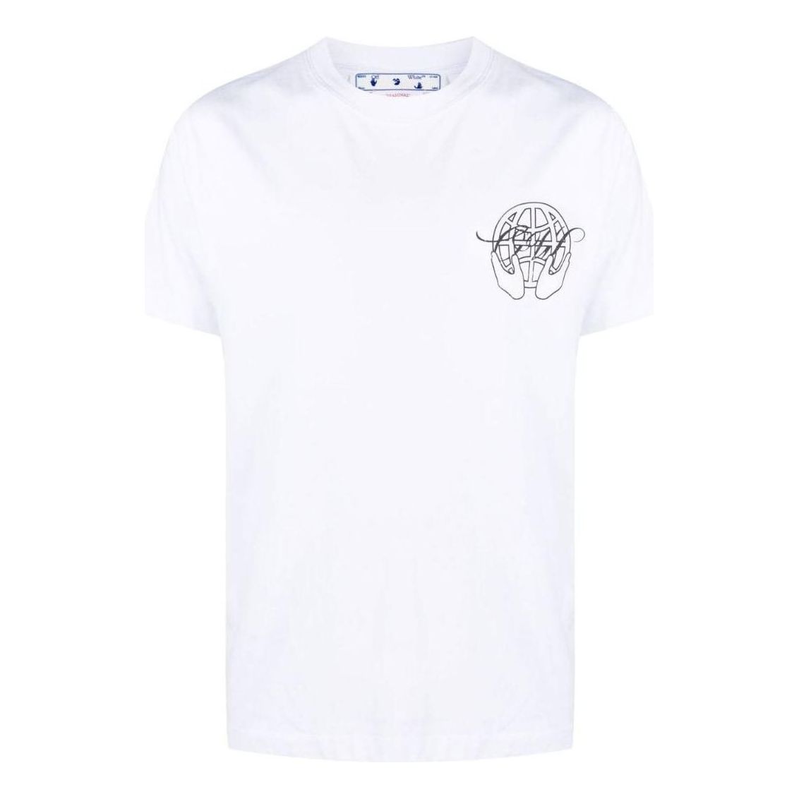 Тениска Off-White Slim Graphic T-Shirt Бяло | OMAA027S23JER0070110, 0