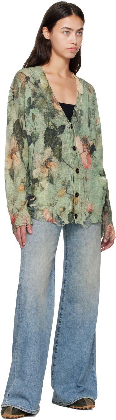 Пуловер R13 R13 Boyfriend Floral Cardigan Зелено | R13WY200-Y227A, 3